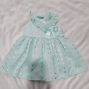 ‼️BUNDLE ONLY‼️BONNIE BABY | Mint Green Baby Dress with Bow | 3-6m